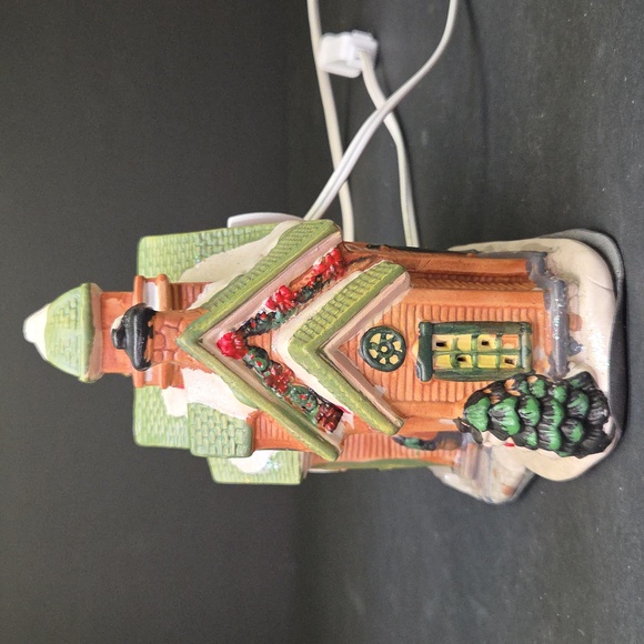 Vintage Holiday Schoolhouse For Christmas Village - Picture 3 of 10